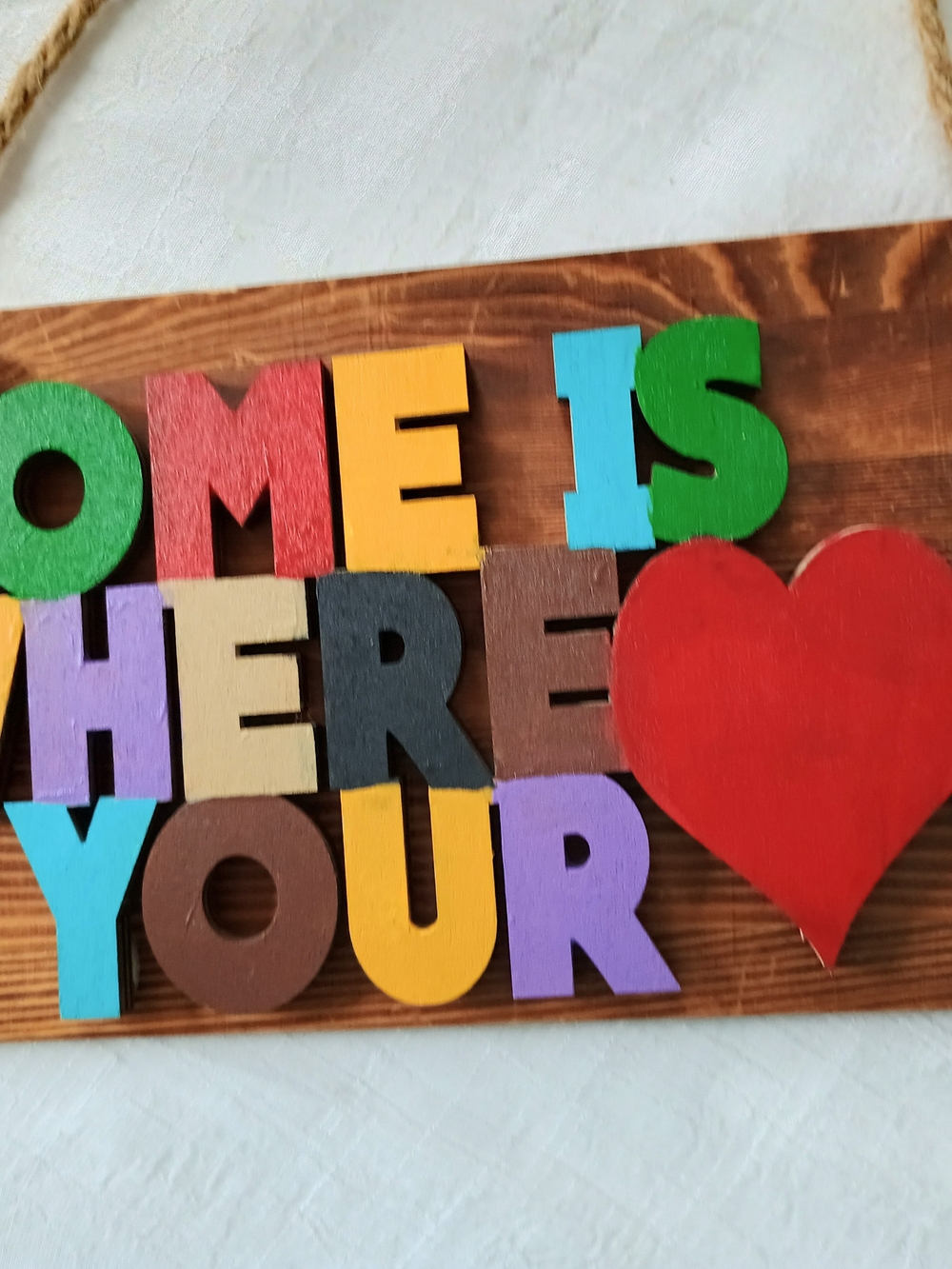 🎨 BOHO HOME 🎨 Handmade, Multi-Colored, Painted Door Sign, Homebody Core, LGTBQ